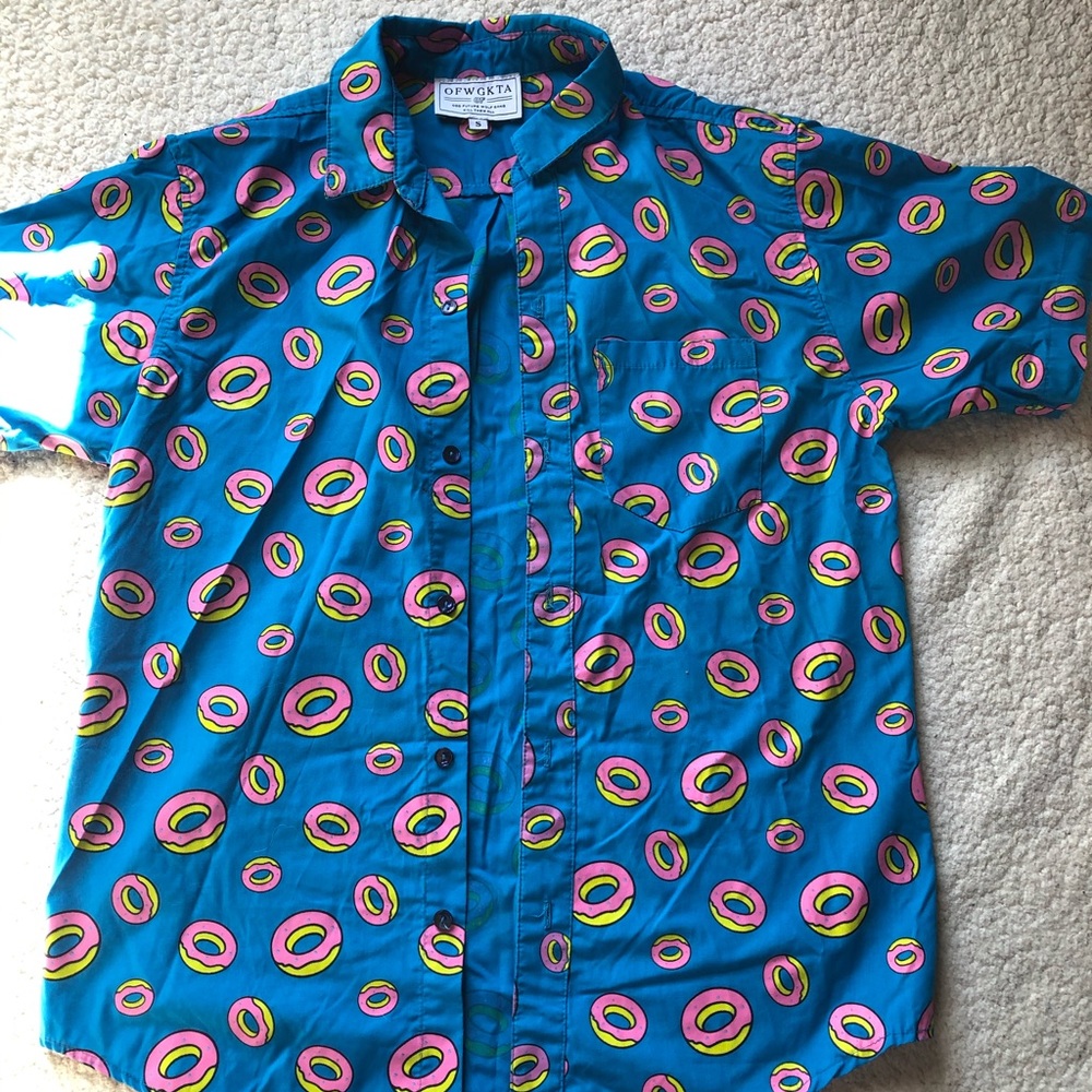 Odd Future - All Over Donut Button Up Shirt